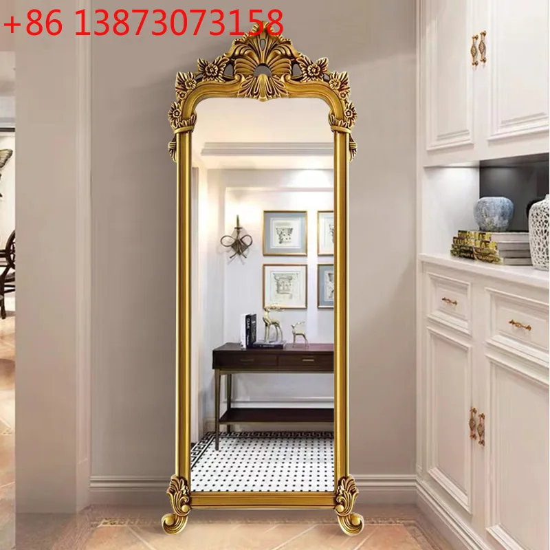European full-length mirror full-length mirror floor-to-ceiling home retro clothing store fitting barber shop baroque beauty
European full-length mirror full-length mirror floor-to-ceiling home retro clothing store fitting barber shop baroque beauty