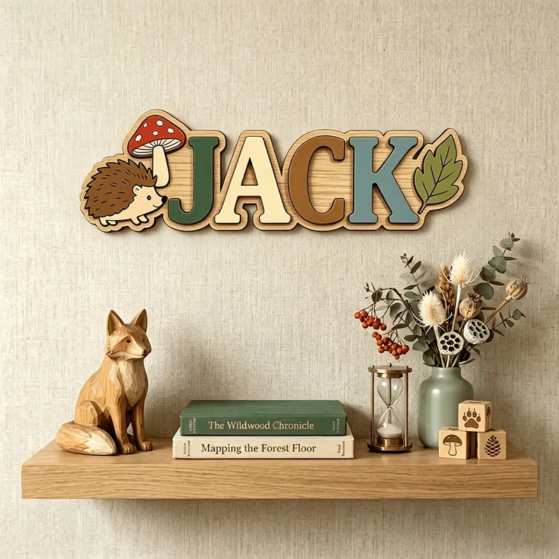 Custom Woodland Hedgehog Wooden Name Sign, Personalized Nursery Decor, Forest Theme Plaque, Gift for Your Beloved Baby
Custom Woodland Hedgehog Wooden Name Sign, Personalized Nursery Decor, Forest Theme Plaque, Gift for Your Beloved Baby