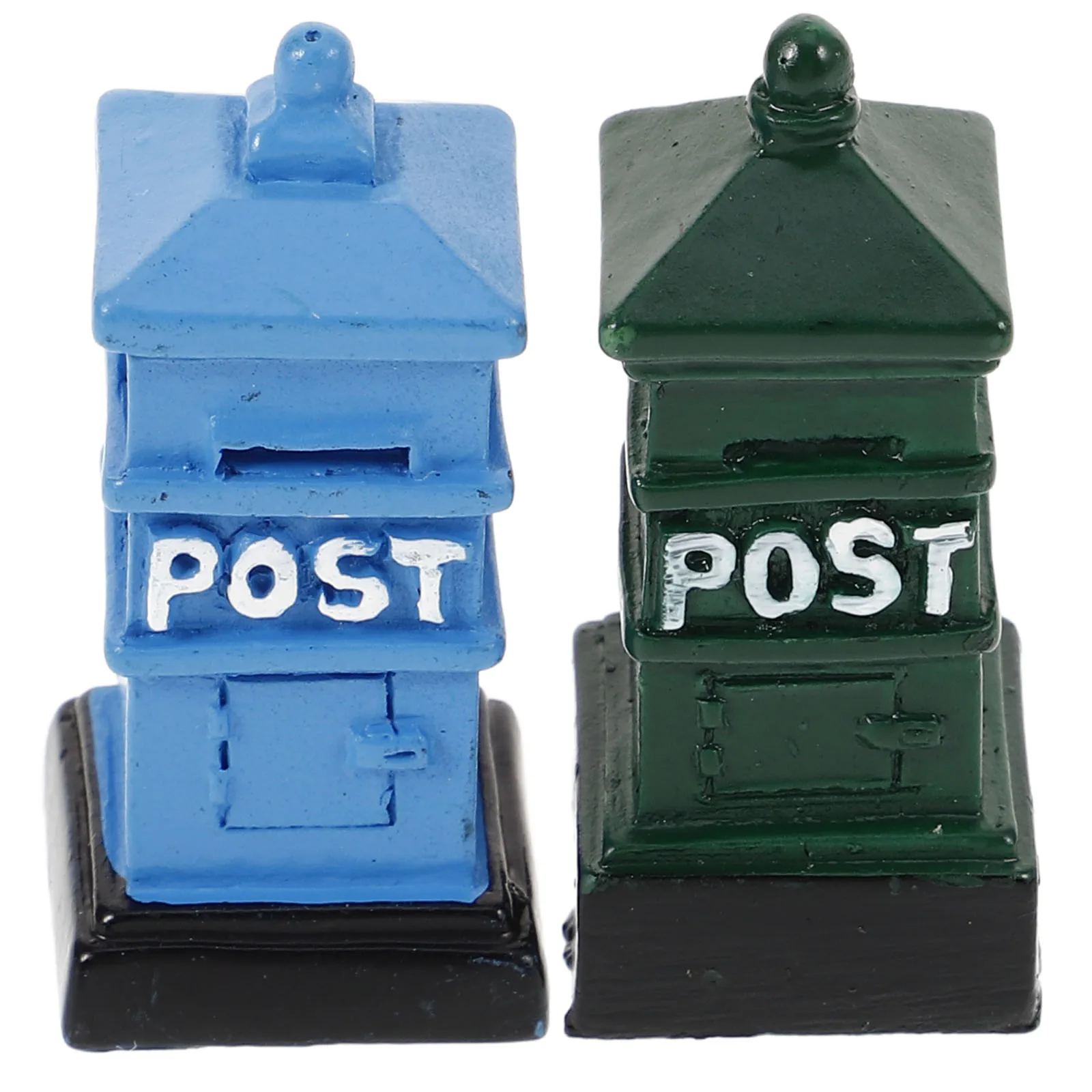 2 Pcs Retro Postal Ornaments Miniature Mailbox Sculpture Toy for House Wall Mount Synthetic Resin
2 Pcs Retro Postal Ornaments Miniature Mailbox Sculpture Toy for House Wall Mount Synthetic Resin