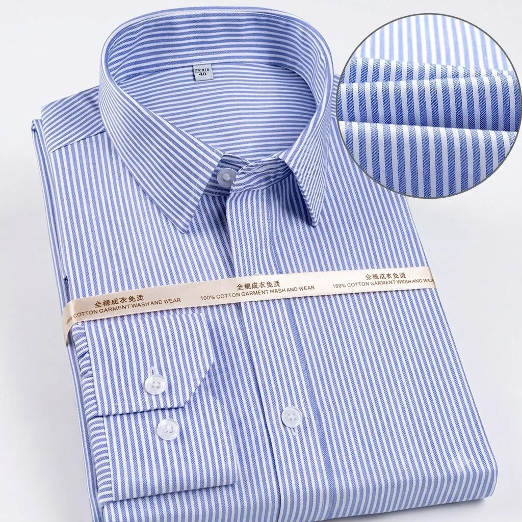 Long Sleeve High Quality Men's Striped Design Shirts Comfortable Soft Cotton Shirt Slim Fit Smart Casual Male Tops
Long Sleeve High Quality Men's Striped Design Shirts Comfortable Soft Cotton Shirt Slim Fit Smart Casual Male Tops