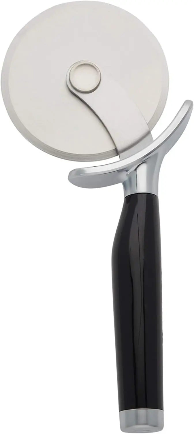 Classic Pizza Wheel with Sharp Blade for Cutting Through Crusts, Pies and More, Built in Finger Guard for Safety and Comfort Grip To Protect Fingers, Dishwasher Safe, 9-Inch, Black
Classic Pizza Wheel with Sharp Blade for Cutting Through Crusts, Pies and More, Built in Finger Guard for Safety and Comfort Grip To Protect Fingers, Dishwasher Safe, 9-Inch, Black