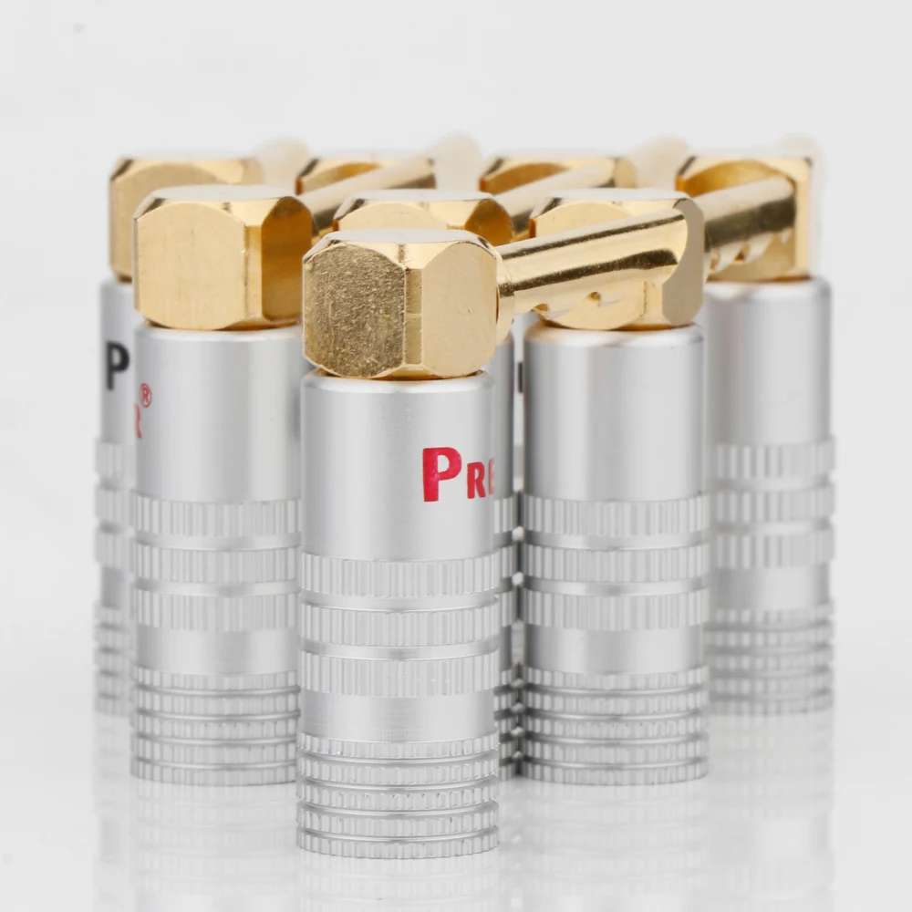 BA1428 24K Gold Plated Right Angle Serrated Banana Plug For Audio Amplifier Cable Banana Connector
BA1428 24K Gold Plated Right Angle Serrated Banana Plug For Audio Amplifier Cable Banana Connector