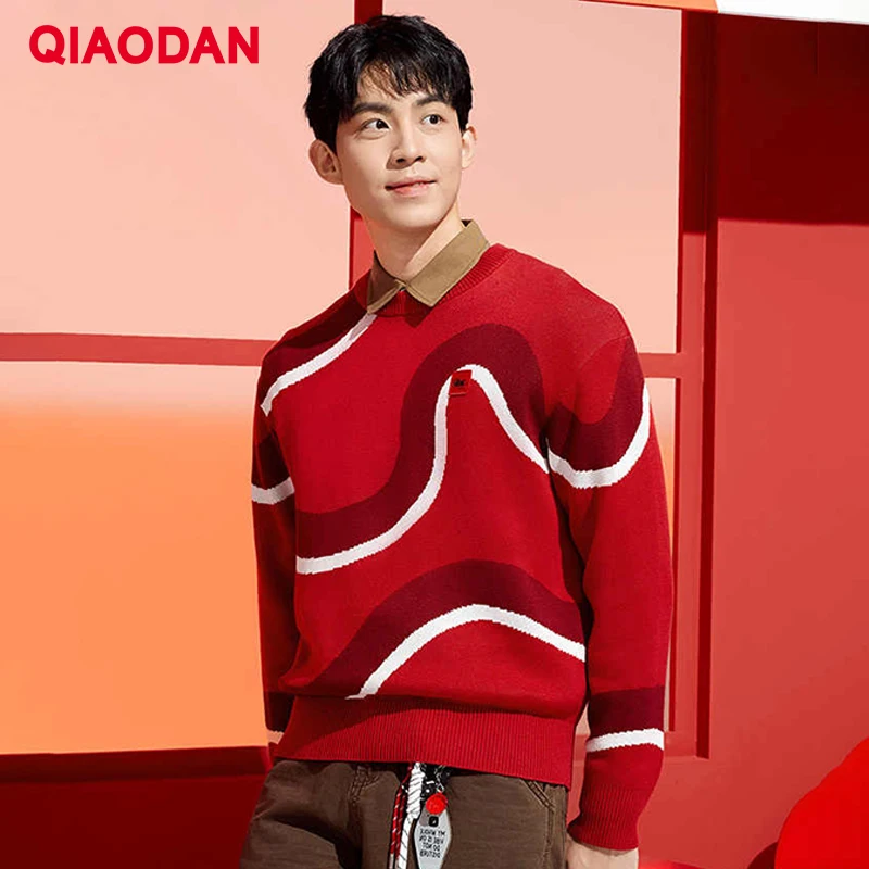 QIAODAN мужской свитер, новый осенне-зимний полосатый трикотаж, топ из хлопка, дышащий теплый повседневный новогодний пуловер, ткань QDLWX3251643
QIAODAN мужской свитер, новый осенне-зимний полосатый трикотаж, топ из хлопка, дышащий теплый повседневный новогодний пуловер, ткань QDLWX3251643