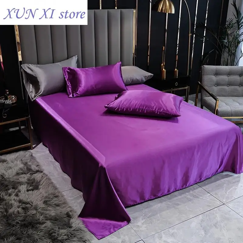 New 1 pc Flat Bedding Sheets Double/Queen/King Size juego de cama de matrimonio Solid Color PLA Cool Fiber Bed Sheet
New 1 pc Flat Bedding Sheets Double/Queen/King Size juego de cama de matrimonio Solid Color PLA Cool Fiber Bed Sheet