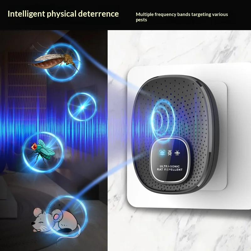 Electronic Plug-in Pest Deterrent, Effective Ultrasonic Repeller for Indoor Mosquitoes, Mice, Spiders & Ants
Electronic Plug-in Pest Deterrent, Effective Ultrasonic Repeller for Indoor Mosquitoes, Mice, Spiders & Ants