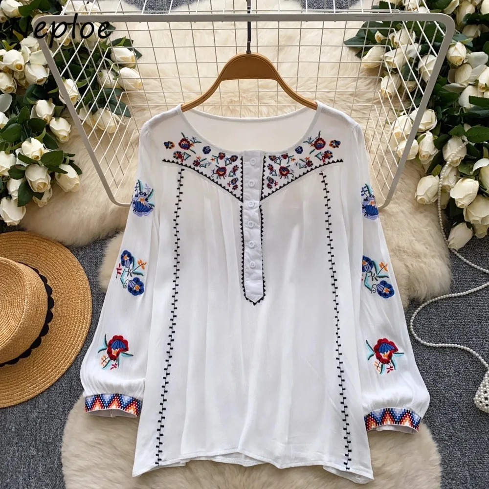 Neploe Minority Harajuku Cute All-match Women Clothing Heavy Embroidery Slim Casual Shirts Vintage Pullover Panelled Ropa Mujer
Neploe Minority Harajuku Cute All-match Women Clothing Heavy Embroidery Slim Casual Shirts Vintage Pullover Panelled Ropa Mujer