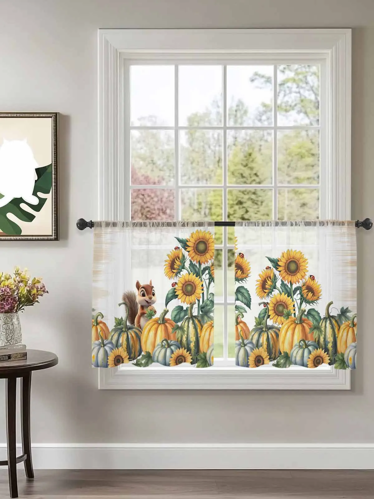 Thanksgiving Pumpkin Squirrel Tulle Curtains For Bedroom Children Living Room Decor Sheer Curtains
Thanksgiving Pumpkin Squirrel Tulle Curtains For Bedroom Children Living Room Decor Sheer Curtains