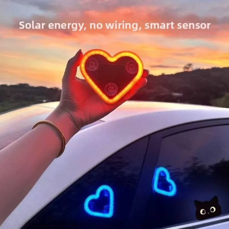 1/4pcs Car solar LED triangular window love light atmosphere light car interior decoration motorcycle cool decoration neon light
1/4pcs Car solar LED triangular window love light atmosphere light car interior decoration motorcycle cool decoration neon light