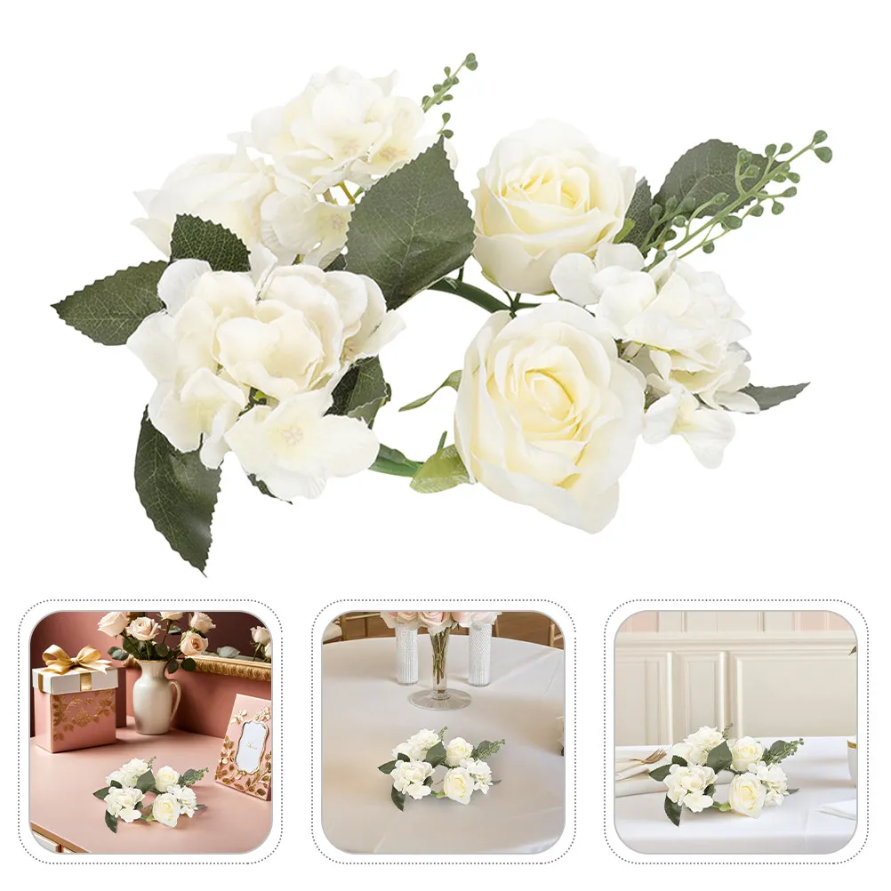 3Pcs Artificial Rose Holder Wreath Elegant European Design Wedding Table Centerpiece Floral Garland Greenery Decor
3Pcs Artificial Rose Holder Wreath Elegant European Design Wedding Table Centerpiece Floral Garland Greenery Decor