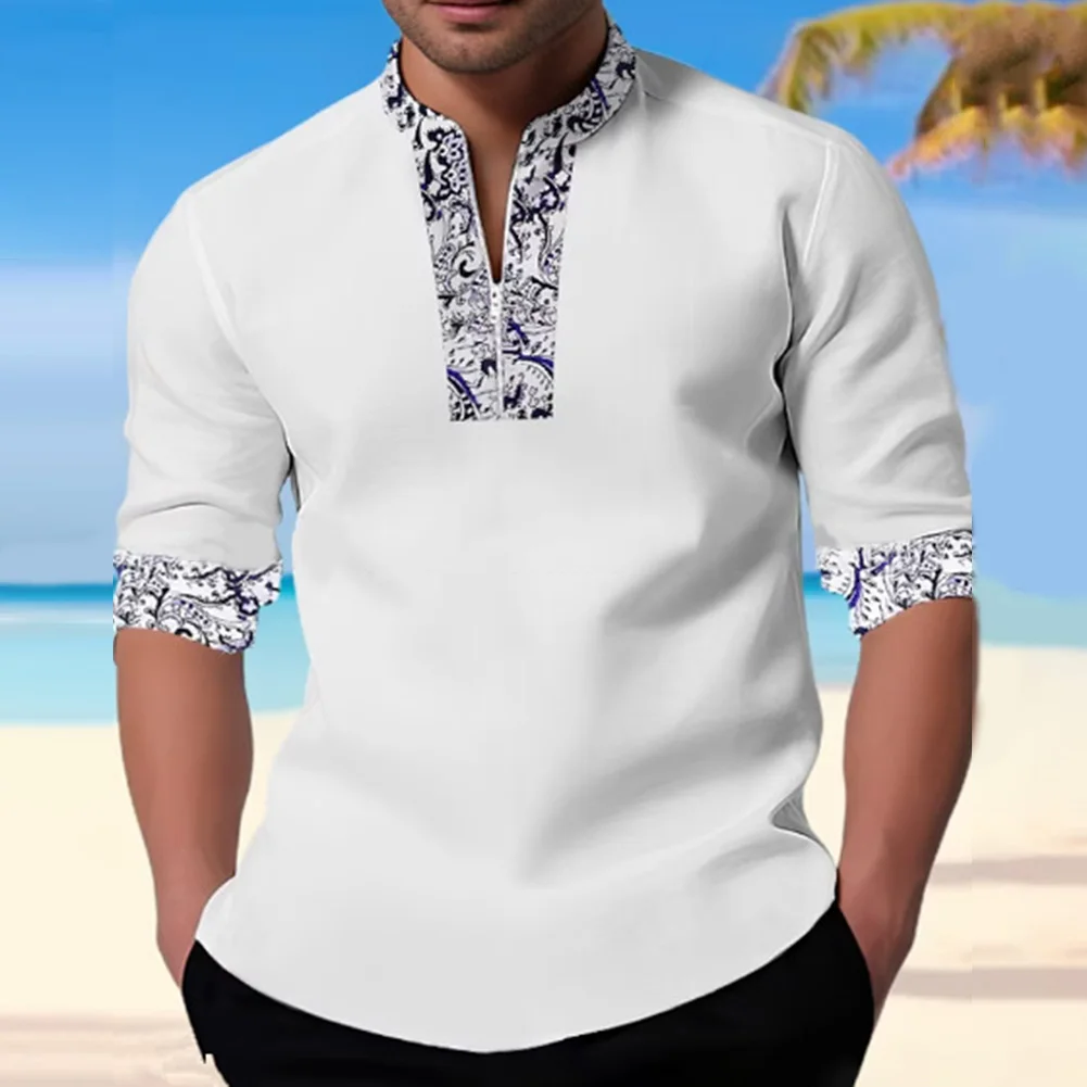 Men Tops Shirt Autumn Casual Comfy Decorative Fashion Long Sleeve Placket Shirts Spring Stylish T Shirts Vacation
Men Tops Shirt Autumn Casual Comfy Decorative Fashion Long Sleeve Placket Shirts Spring Stylish T Shirts Vacation