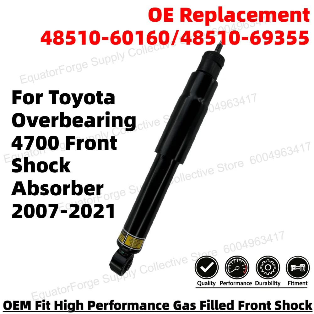 Direct Fit High Stability Premium Durable Front Shock Absorber for Toyota Overbearing 4700 OE Number 48510-60160/48510-69355
Direct Fit High Stability Premium Durable Front Shock Absorber for Toyota Overbearing 4700 OE Number 48510-60160/48510-69355