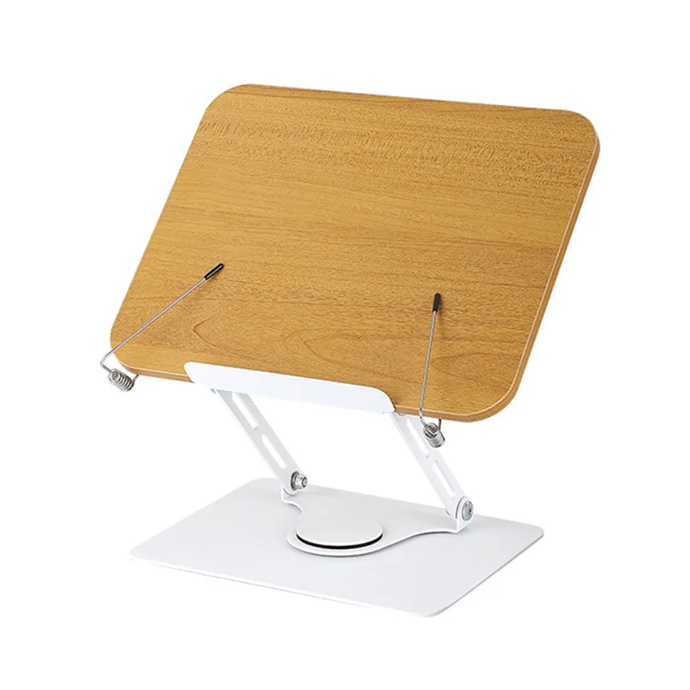 Solid Wood Reading Rack Foldable with Elastic Page Clips Book Stand Adjustable 360° Rotating Base Laptop Holder for Readers
Solid Wood Reading Rack Foldable with Elastic Page Clips Book Stand Adjustable 360° Rotating Base Laptop Holder for Readers