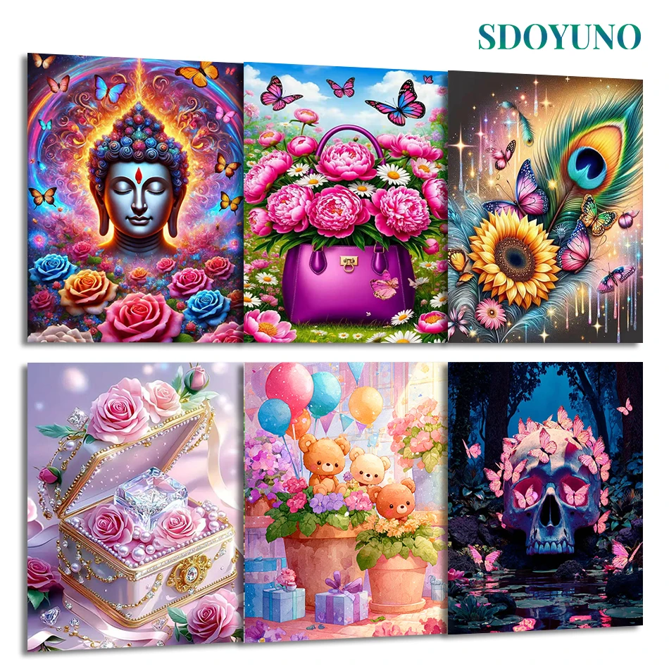 SDOYUNO Painting By Number Adults Acrylic Paints Picture Drawing Abstract still life flower Diy Digital oil paintings Set Canvas
SDOYUNO Painting By Number Adults Acrylic Paints Picture Drawing Abstract still life flower Diy Digital oil paintings Set Canvas