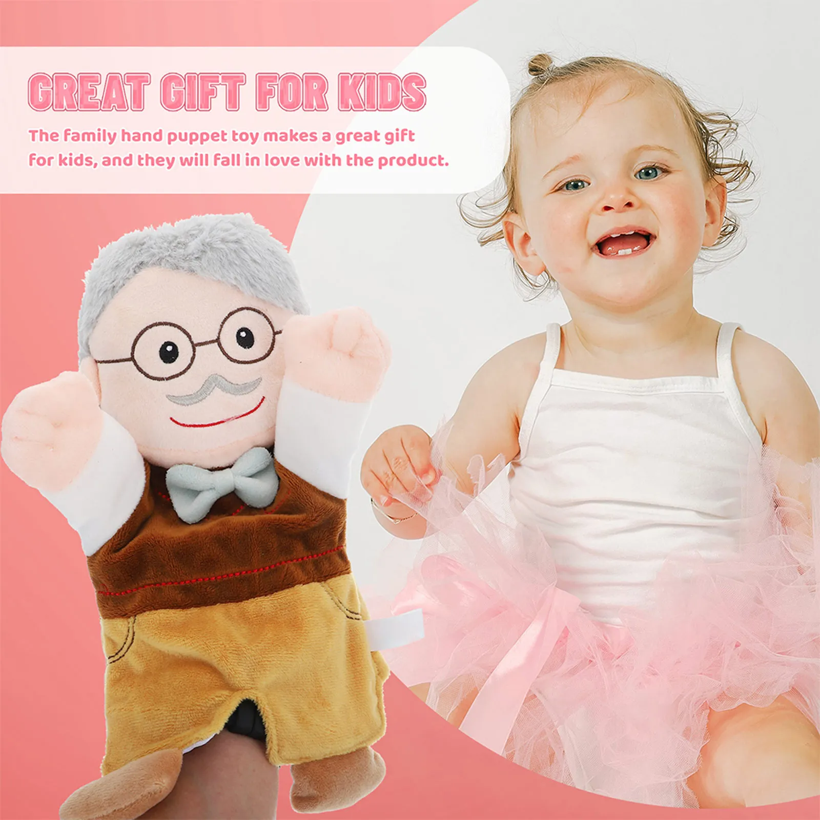 2Pcs Lifelike Figure Puppet for Kids Educational Hand Puppet to Boost Touch Coordination Brain Development Storytime Creative
2Pcs Lifelike Figure Puppet for Kids Educational Hand Puppet to Boost Touch Coordination Brain Development Storytime Creative