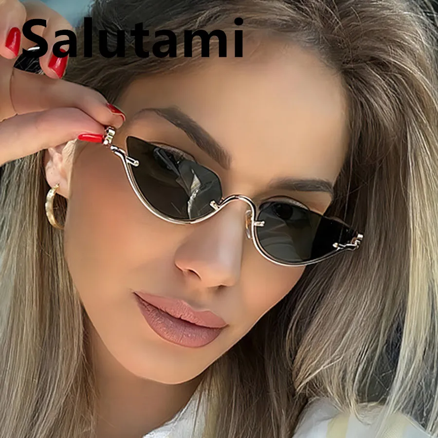 vintage half frame triangle cat eye sunglasses women new fashion brand alloy small elegant sun glasses ladies trendy shades
vintage half frame triangle cat eye sunglasses women new fashion brand alloy small elegant sun glasses ladies trendy shades