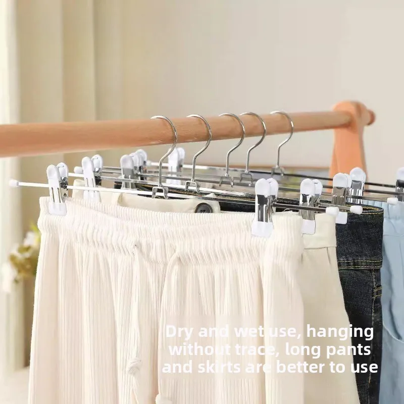 Multifunctional Stainless Steel Pants Clip Hanger, Anti-slip Non Mark Trouser Rack for Home Wardrobe Closet Storage Organizer
Multifunctional Stainless Steel Pants Clip Hanger, Anti-slip Non Mark Trouser Rack for Home Wardrobe Closet Storage Organizer