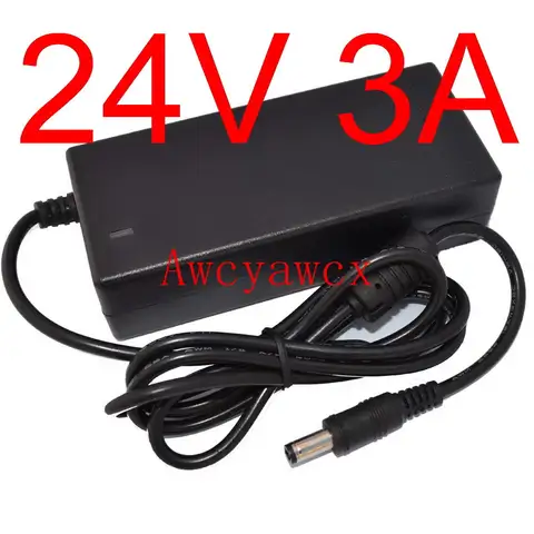 24V 3A 3000mA AC/DC Charger Adapter Power Supply Power Cord for Logitech Racing Wheel G25 G27 G29 G920 G923 G940 Logitech GT