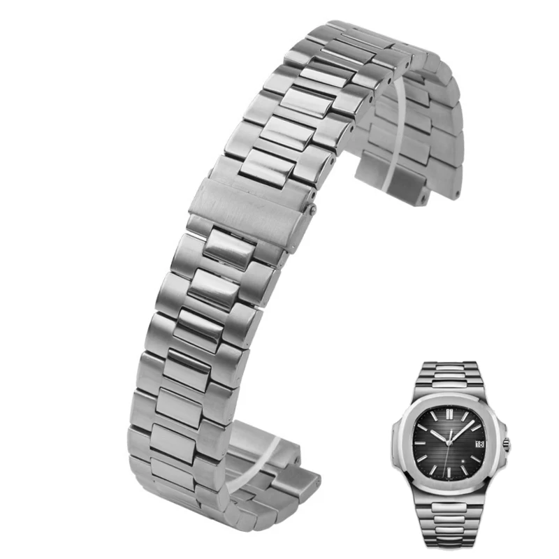 Ремешок для часов из нержавеющей стали 904L для Patek Philippe Nautilus 5711, 5726, 5712g, мужской браслет 25X13 мм
Ремешок для часов из нержавеющей стали 904L для Patek Philippe Nautilus 5711, 5726, 5712g, мужской браслет 25X13 мм