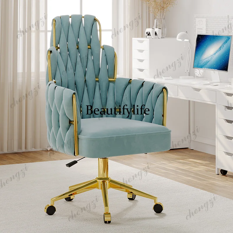 K182 Cute Designer Office Chair Portable Relaxing Conference Student Office Chair Modern Playseat Swivel
K182 Cute Designer Office Chair Portable Relaxing Conference Student Office Chair Modern Playseat Swivel