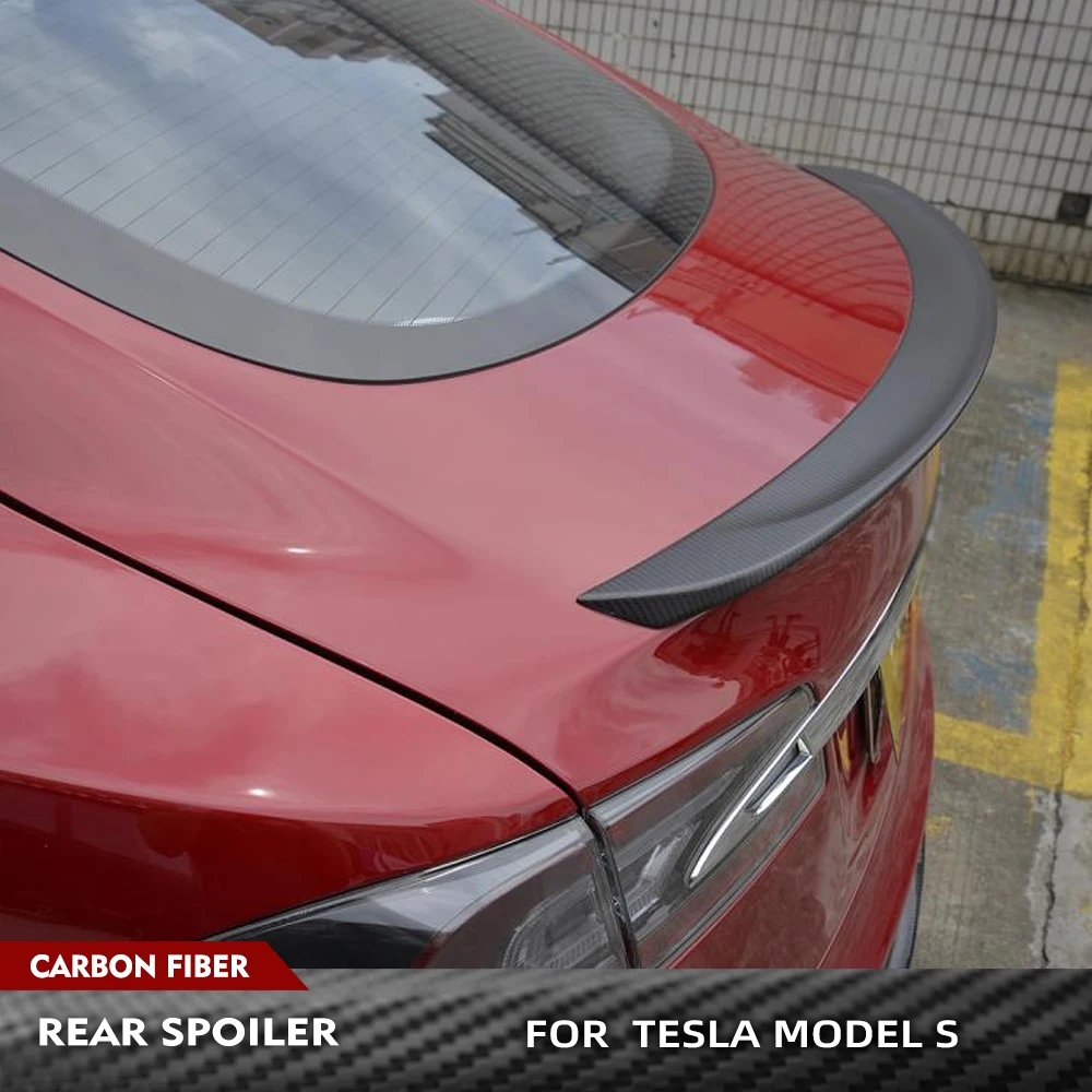 Matte Carbon Fiber Car Trunk Racing Spoiler for Tesla Model S 2012-2023 P85 70D Base Rear Spoiler Boot Lid High Kick Wing Lip
Matte Carbon Fiber Car Trunk Racing Spoiler for Tesla Model S 2012-2023 P85 70D Base Rear Spoiler Boot Lid High Kick Wing Lip