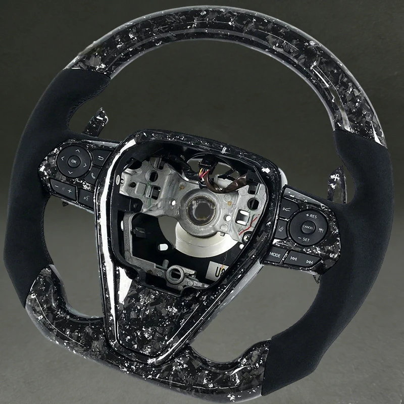Fit for Camry 8th Generation XLE SE XSE Avalon 2018-2023 Customized Forged Carbon Fiber Steering Wheel with Suede with Paddle
Fit for Camry 8th Generation XLE SE XSE Avalon 2018-2023 Customized Forged Carbon Fiber Steering Wheel with Suede with Paddle