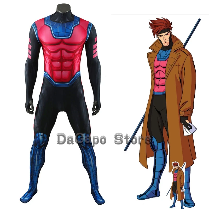 Комбинезон для косплея Marv Rivals Remy LeBeau, костюм, парик, униформа Gambit, вечерние мужские боди на Хэллоуин, комплект супергероя для взрослых и детей
Комбинезон для косплея Marv Rivals Remy LeBeau, костюм, парик, униформа Gambit, вечерние мужские боди на Хэллоуин, комплект супергероя для взрослых и детей