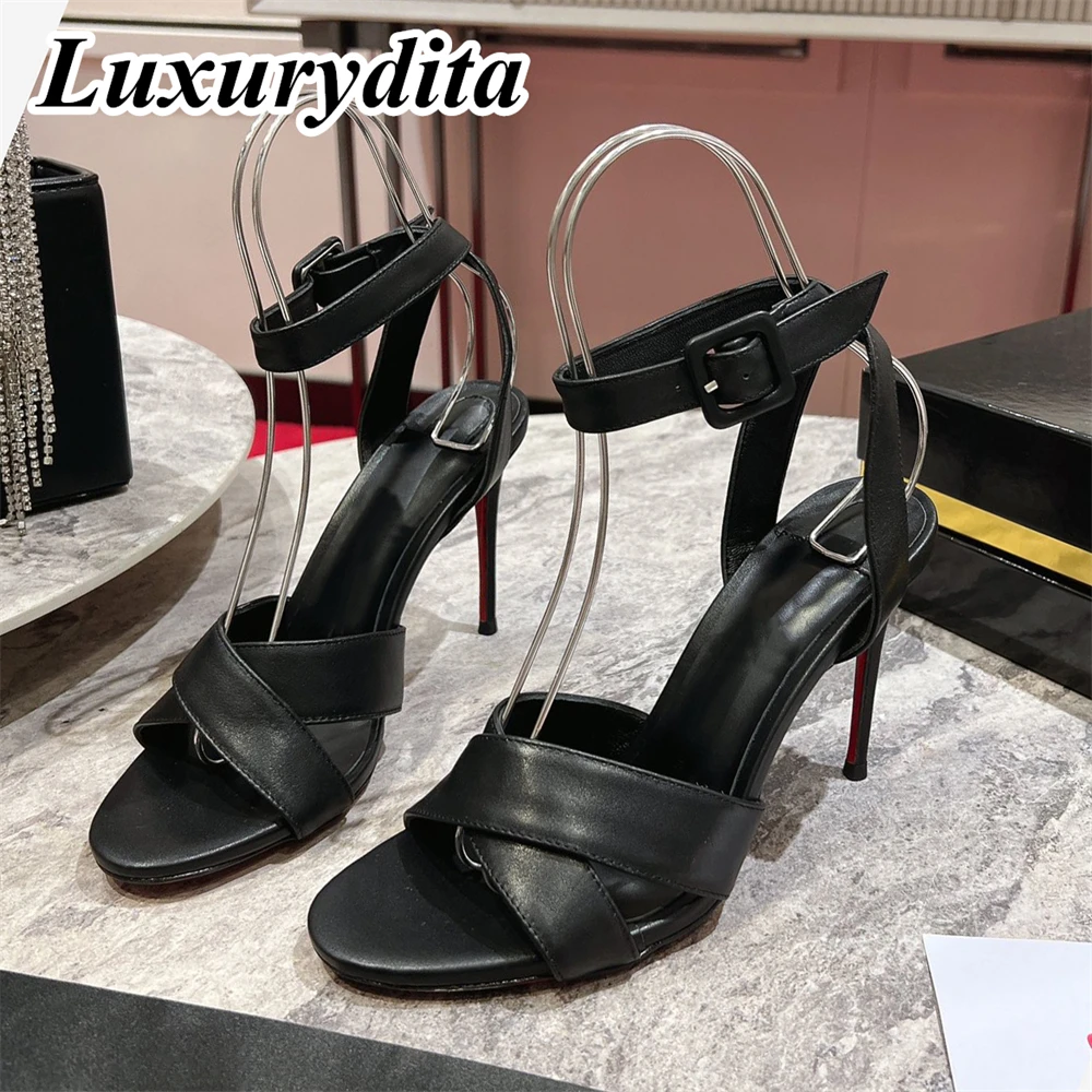 Top Quality Womens High Heels 0-12cm Luxury Fashion Ladies Sandals Designer Classic Red Heel Real Leather sole Mules Shoes 1038
Top Quality Womens High Heels 0-12cm Luxury Fashion Ladies Sandals Designer Classic Red Heel Real Leather sole Mules Shoes 1038