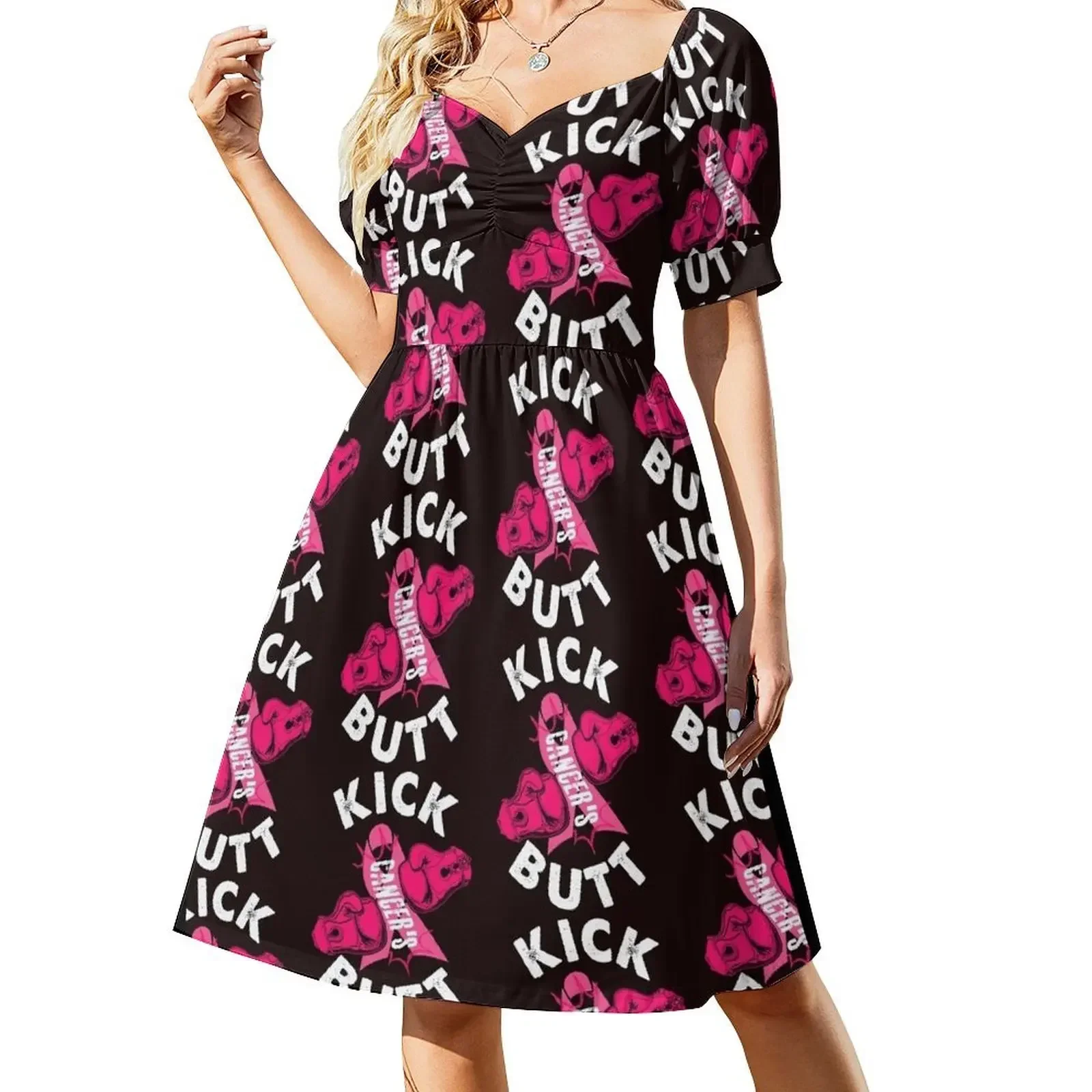 KICK CANCER'S BUTT !!!! Breast Cancer Awareness Short-Sleeved Dress summer woman dress 2025 Woman fashion Dress
KICK CANCER'S BUTT !!!! Breast Cancer Awareness Short-Sleeved Dress summer woman dress 2025 Woman fashion Dress
