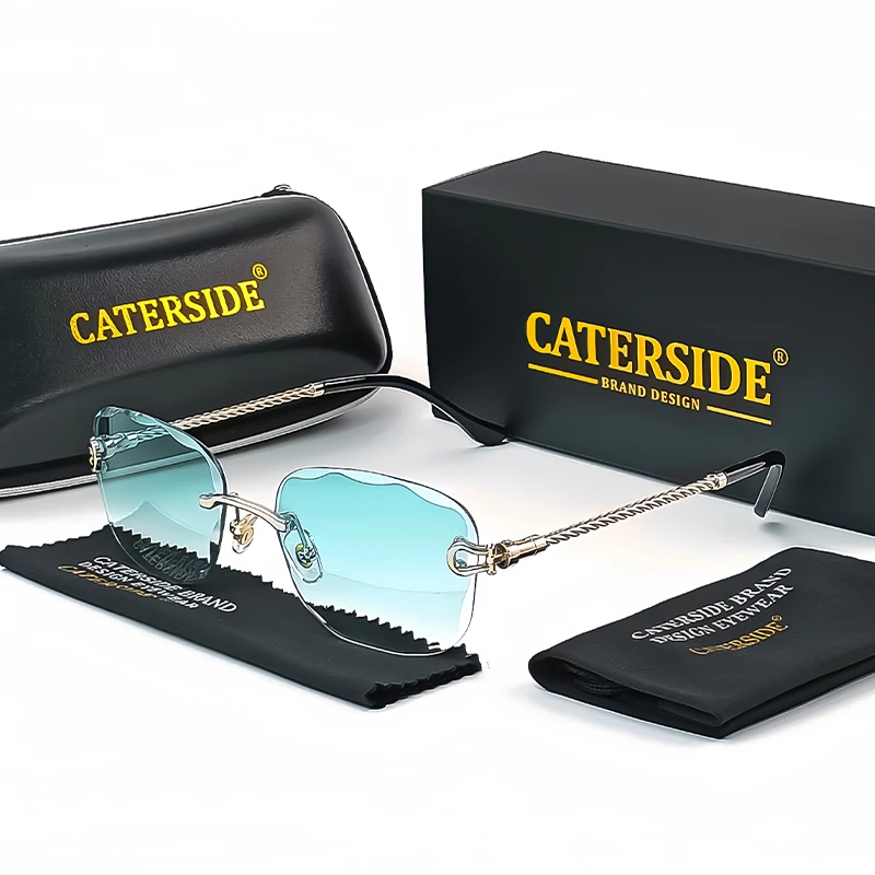 Caterside Oval Retro Rimless Sunglasses Men Fashion Brand Designer Gradient Women Sun Glasses Party Business Outdoors Eyeglasses
Caterside Oval Retro Rimless Sunglasses Men Fashion Brand Designer Gradient Women Sun Glasses Party Business Outdoors Eyeglasses