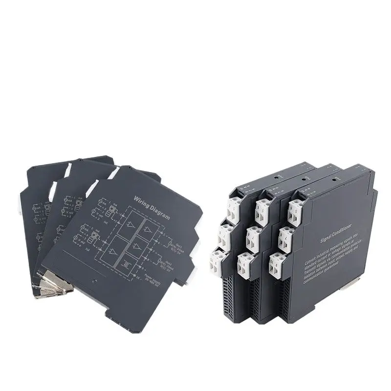 Signal isolator distributor distributor 4-20mA to 0-10V one in two out safety grid 0-5V module
Signal isolator distributor distributor 4-20mA to 0-10V one in two out safety grid 0-5V module