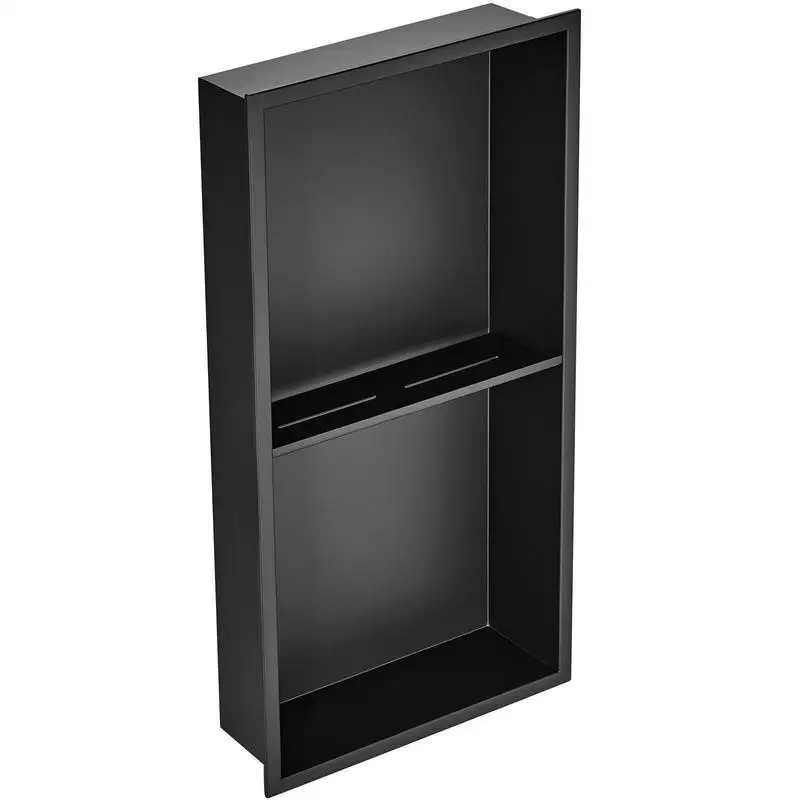 13"x25" No Tile Shower Niche 304 Stainless Steel, Wall-Inserted Niche Recessed Double Shelves, Sealed Waterproof Rust-Resistant Easy Cleaning Modern Niche for Shower or Soap Storage Bathroom
13"x25" No Tile Shower Niche 304 Stainless Steel, Wall-Inserted Niche Recessed Double Shelves, Sealed Waterproof Rust-Resistant Easy Cleaning Modern Niche for Shower or Soap Storage Bathroom