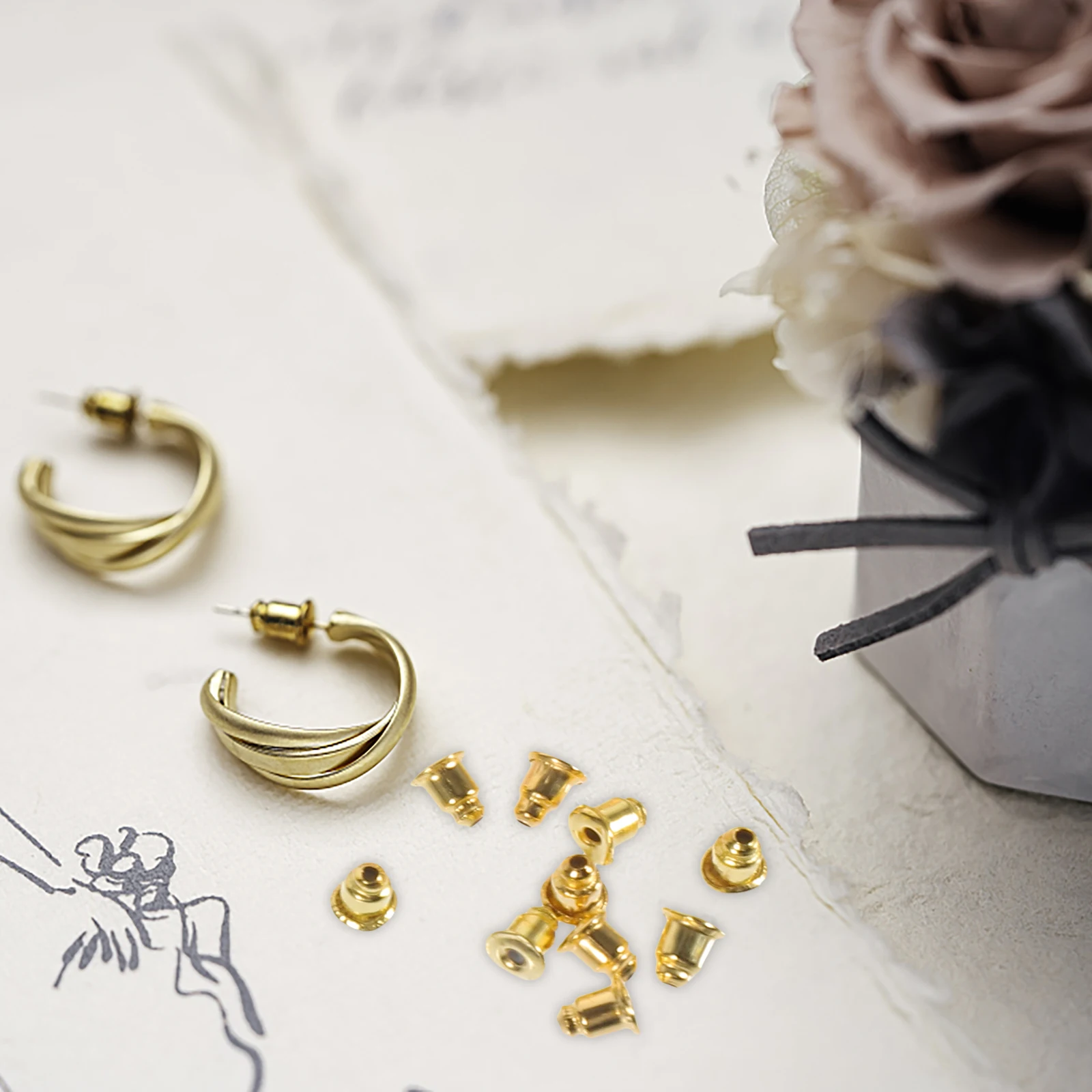 550 Pieces Earring Backs Silicone Accessories for Studs Secure Replacements Mixed Pack Plug Components Heavy Earrings Droopy
550 Pieces Earring Backs Silicone Accessories for Studs Secure Replacements Mixed Pack Plug Components Heavy Earrings Droopy