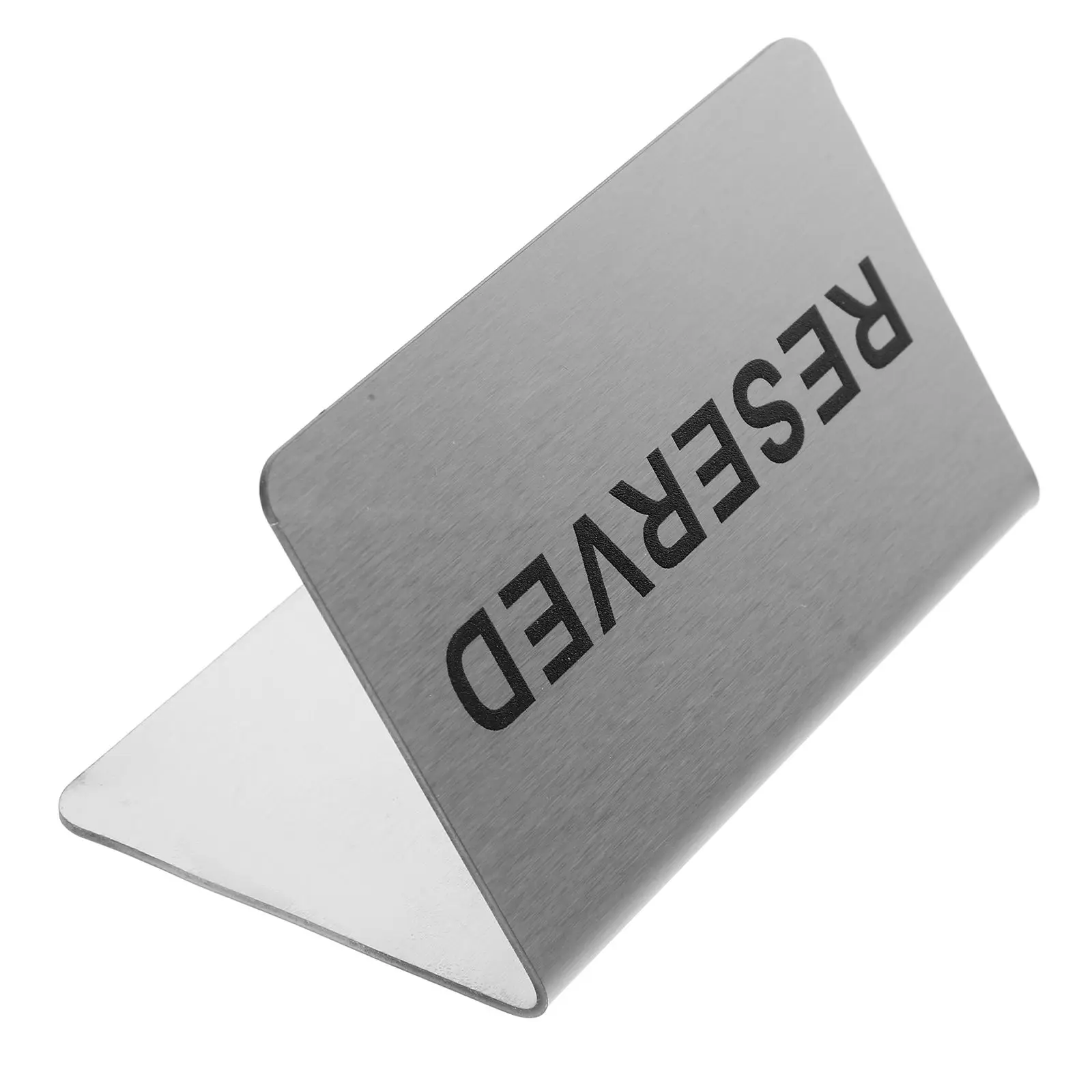 Table Booked Simple Reserved Sign Bracket Signs Stainless Steel Metal Top Banquet
Table Booked Simple Reserved Sign Bracket Signs Stainless Steel Metal Top Banquet