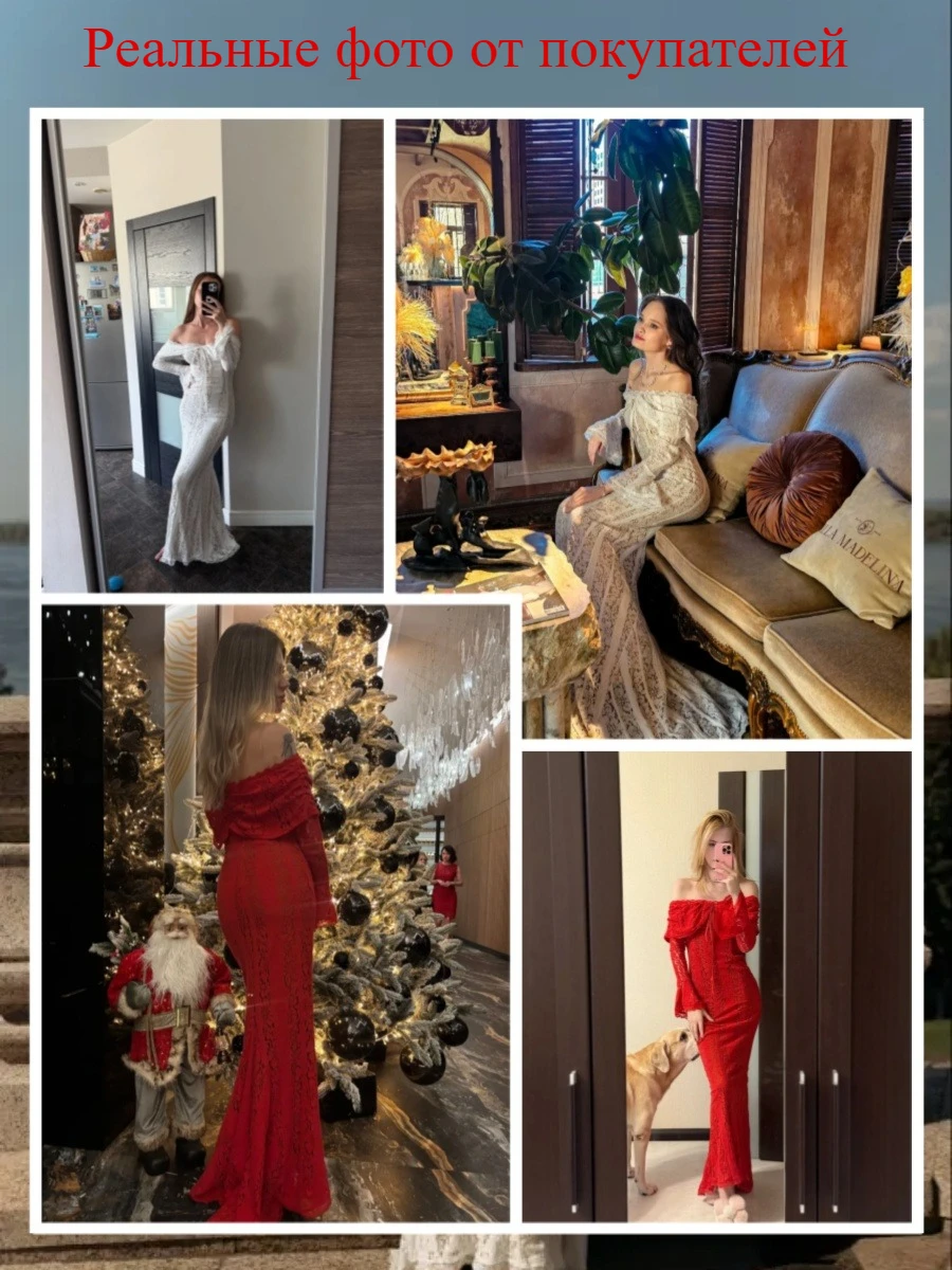 Suninheart White Evening Dresses for Events Red Long Sleeve Lace Elegant Party Dresses 2025 Women Luxury Wedding Prom Dress Gown 22 Sb39960b13d574be99f92ef954f665c2bU
