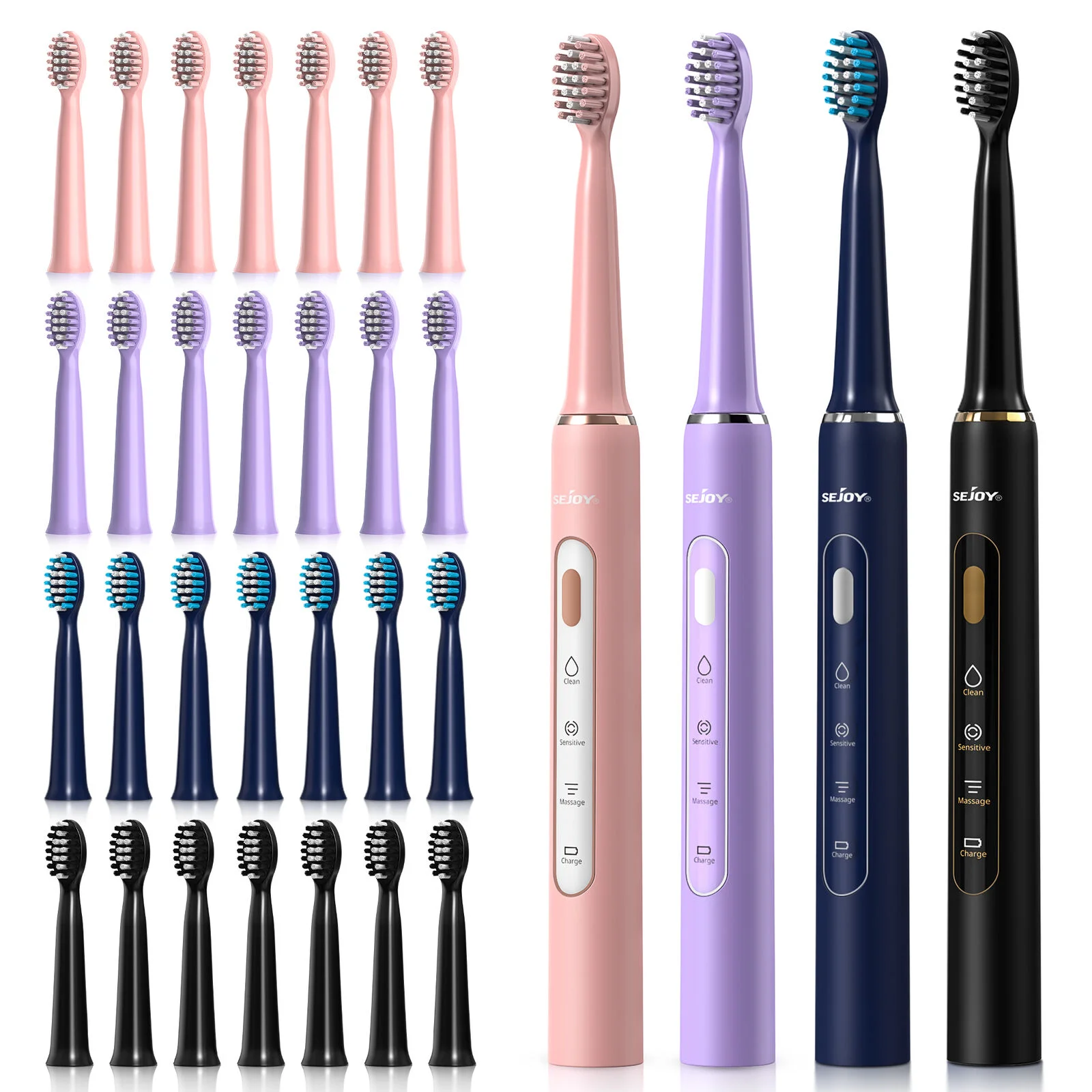 SEJOY Oral Cleaning Sonic Electric Toothbrush Personal Care Appliances IPX7 3 Modes Smart Rechargeable Automatic Toothbrush
SEJOY Oral Cleaning Sonic Electric Toothbrush Personal Care Appliances IPX7 3 Modes Smart Rechargeable Automatic Toothbrush