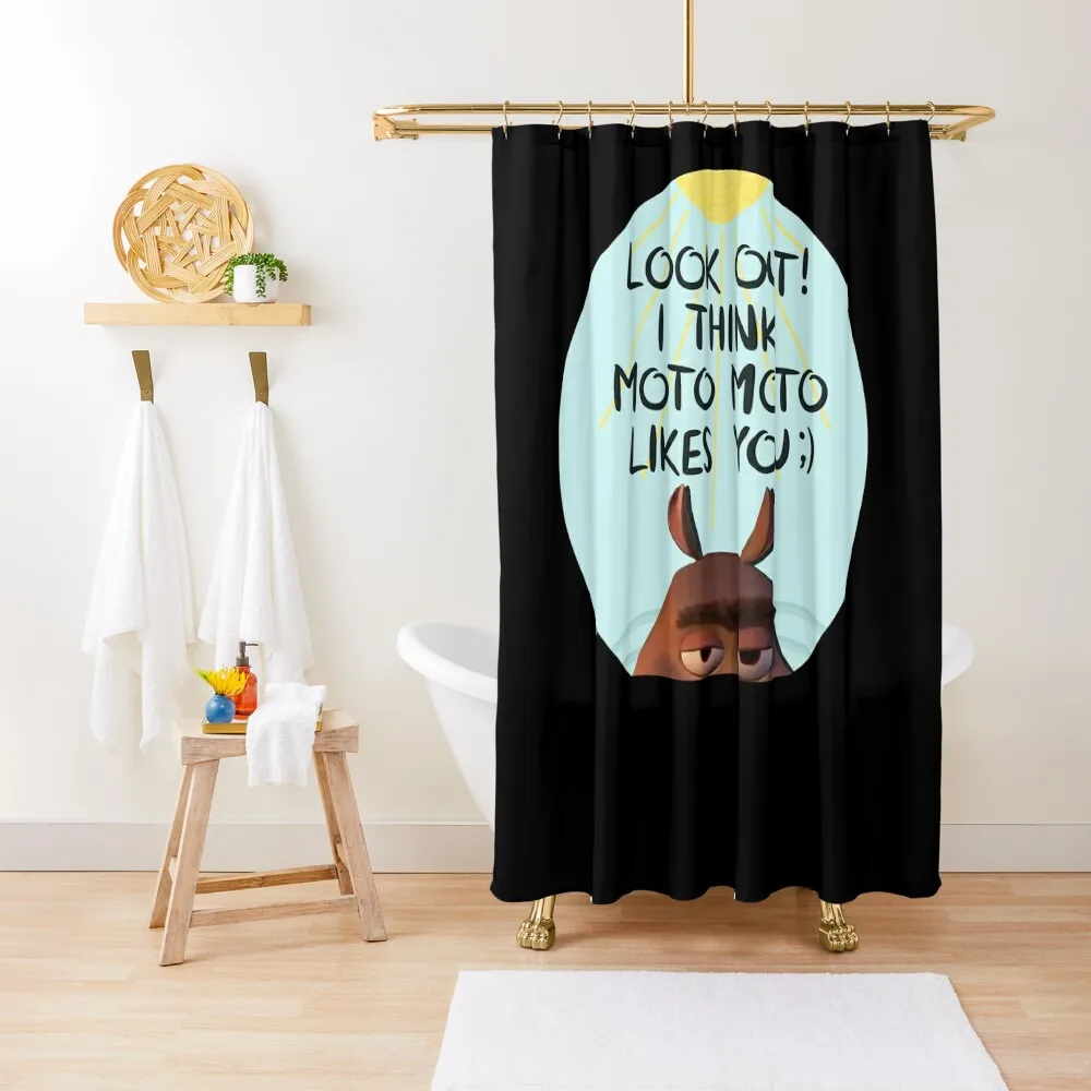 Look Out! I Think Moto Moto Likes You Shower Curtain Shower Set For Bathroom Shower Bath Curtain 
Look Out! I Think Moto Moto Likes You Shower Curtain Shower Set For Bathroom Shower Bath Curtain