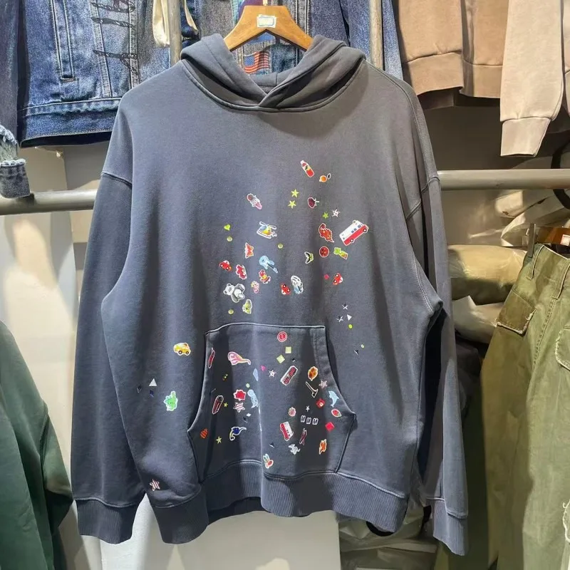 American Streetwear Trendy Cartoon Fun Sticker Print Hooded Sweatshirt for Men and Women Loose Loop Knit Fall and Winter Hoodies
American Streetwear Trendy Cartoon Fun Sticker Print Hooded Sweatshirt for Men and Women Loose Loop Knit Fall and Winter Hoodies