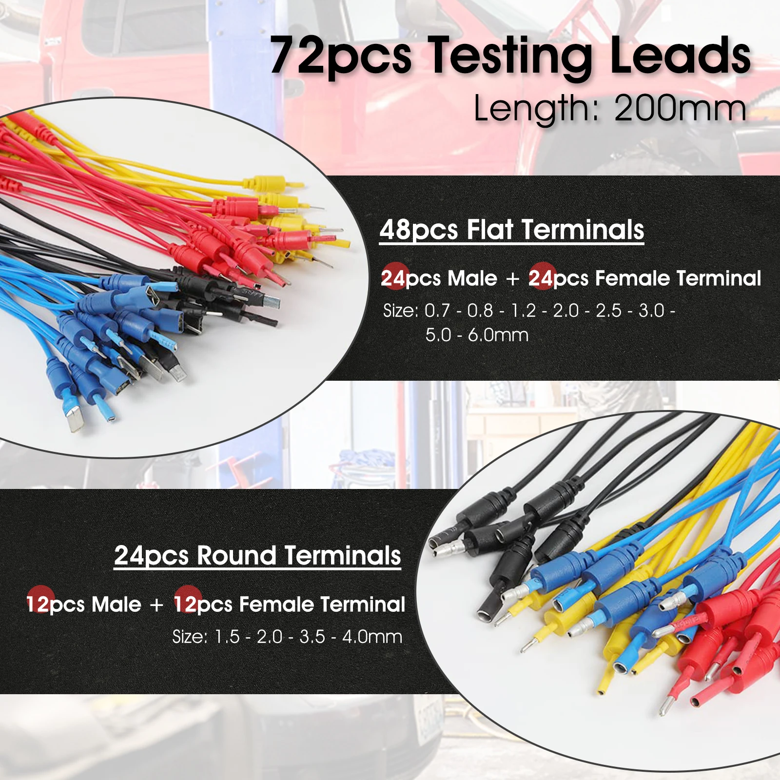 Test Lead 92-Piece Multimeter Leads Kit Leads Electrician Test Leads Kit Professional Car Engine Repair Tools with Replaceable
Test Lead 92-Piece Multimeter Leads Kit Leads Electrician Test Leads Kit Professional Car Engine Repair Tools with Replaceable