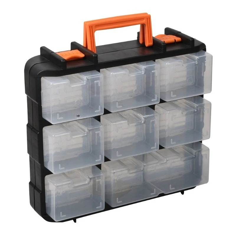 Double-opening Handheld Storage Box, G-2011 Plastic Parts Box, A Must-have for Home and Car Tool Organization
Double-opening Handheld Storage Box, G-2011 Plastic Parts Box, A Must-have for Home and Car Tool Organization