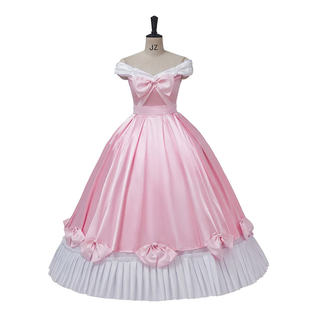 Women Pink Princess Cosplay Costume Off Shoulder Fantasy Evening Gown Halloween Party Prom Formal Dress
Women Pink Princess Cosplay Costume Off Shoulder Fantasy Evening Gown Halloween Party Prom Formal Dress