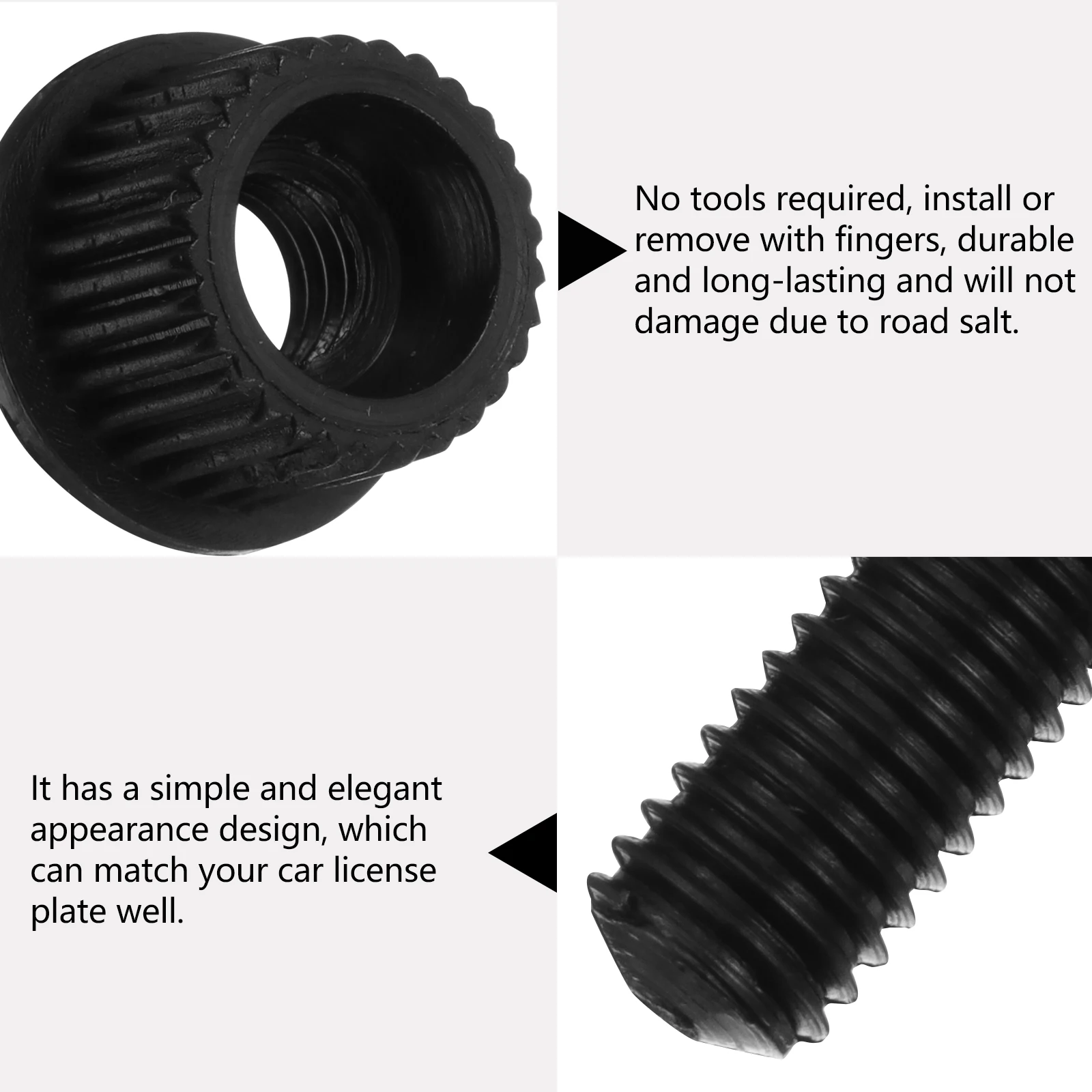 4pcs AntiRust License Plate Screws Black Color Durable Motorcycle Car Mounting Bolts LongLasting Decorative Hardware
4pcs AntiRust License Plate Screws Black Color Durable Motorcycle Car Mounting Bolts LongLasting Decorative Hardware