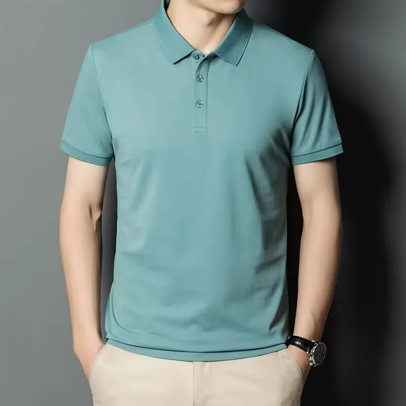 Men's Summer Lapel Short Sleeve Cotton T-shirt Fashion Business Casual Solid Color Loose Polo Shirt
Men's Summer Lapel Short Sleeve Cotton T-shirt Fashion Business Casual Solid Color Loose Polo Shirt