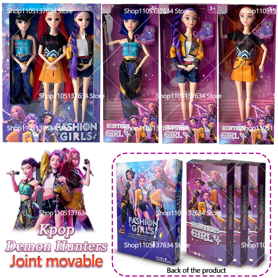 NEW Doll Toys Kpop Demon Hunters Action Figure Toy Rumi Mira Zoey Beautiful Princess Baby Girl Dolls Plastic DIY Toy for Girls
NEW Doll Toys Kpop Demon Hunters Action Figure Toy Rumi Mira Zoey Beautiful Princess Baby Girl Dolls Plastic DIY Toy for Girls