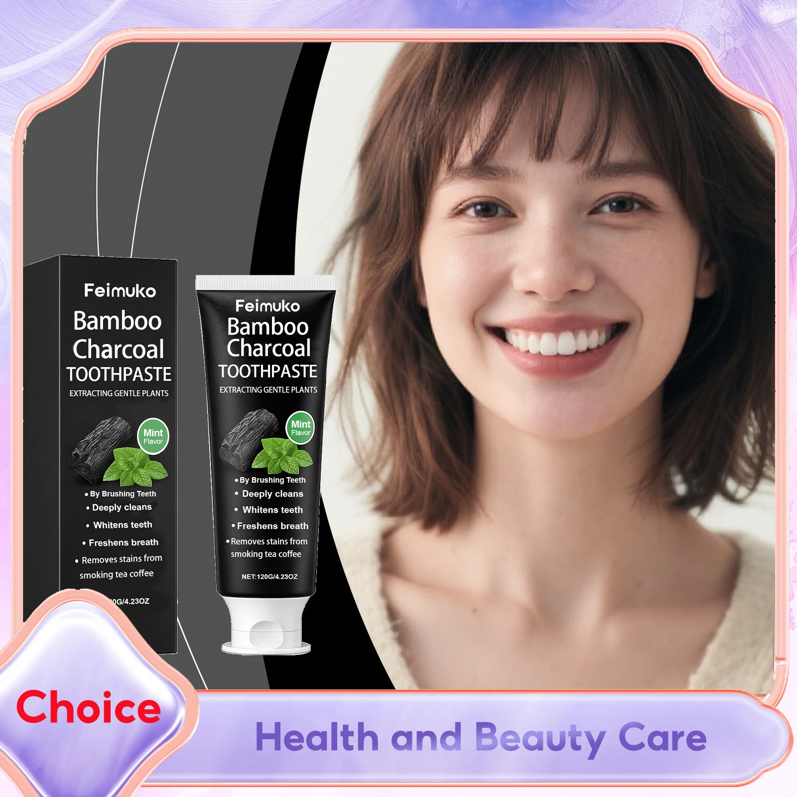 Bamboo Charcoal Toothpaste Deep Cleaning Fresh Breath Teeth Brightening Removal Yellow Coffee Stains Hydroxyapatite Toothpastes
Bamboo Charcoal Toothpaste Deep Cleaning Fresh Breath Teeth Brightening Removal Yellow Coffee Stains Hydroxyapatite Toothpastes