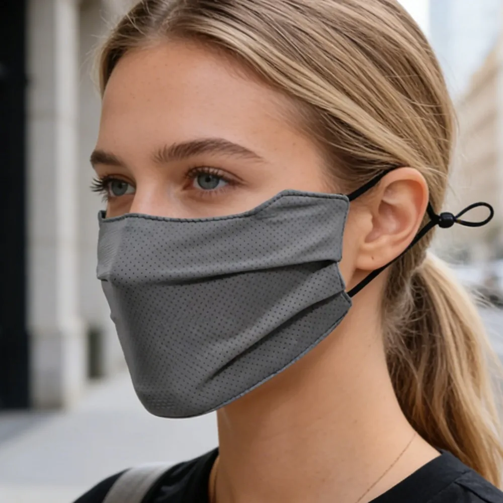 Washable Reusable Ice Silk Face Mask, UV Sun Protection Breathable Face Cover Shield for Outdoor Riding Running Activities
Washable Reusable Ice Silk Face Mask, UV Sun Protection Breathable Face Cover Shield for Outdoor Riding Running Activities