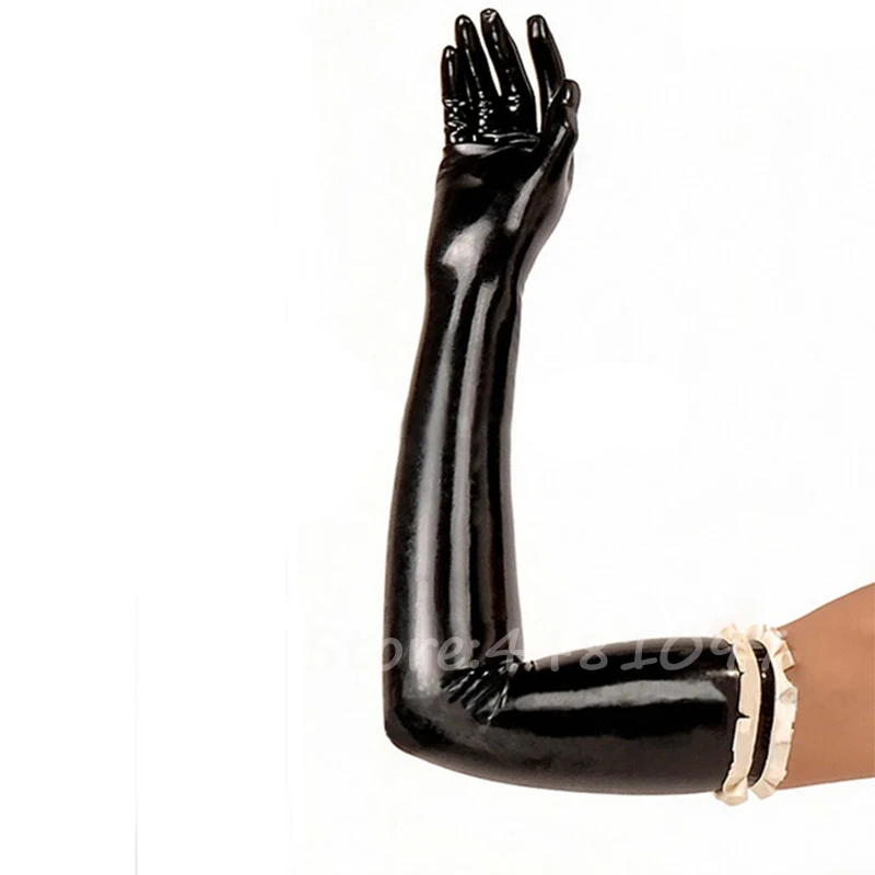 Hot Sexy Women Latex Long Gloves Fetish with Black with White Frilled Lady Gloves Custom Made XS-XXL
Hot Sexy Women Latex Long Gloves Fetish with Black with White Frilled Lady Gloves Custom Made XS-XXL