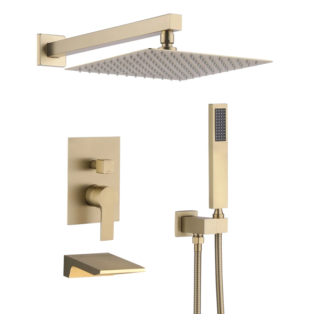 10inch Wall Mounted Rainfall Shower Head System Shower Faucet
10inch Wall Mounted Rainfall Shower Head System Shower Faucet