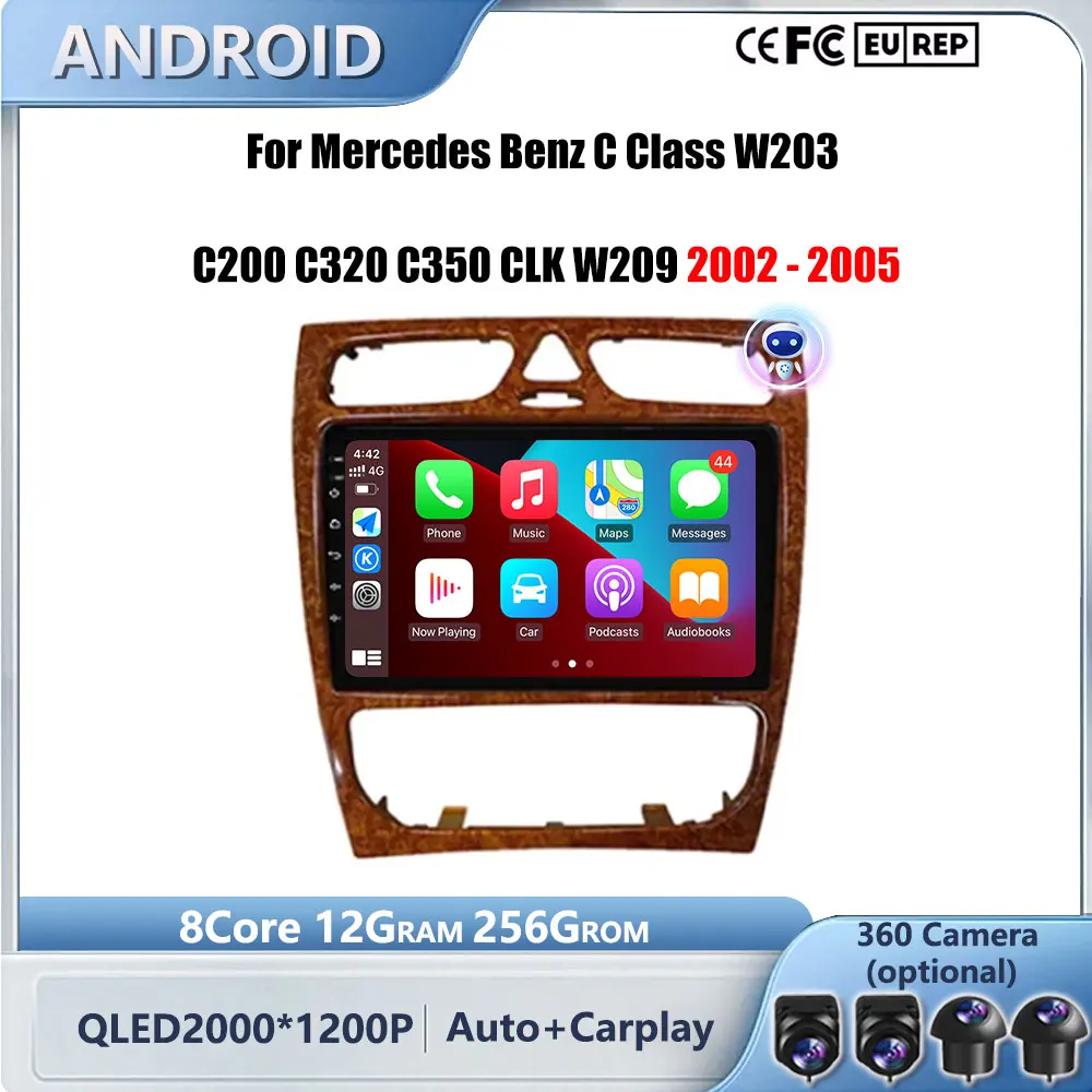 Android для Mercedes Benz C Class W203 C200 C320 C350 CLK W209 2002-2005 GPS Navi BT Автомобильный видеомультимедийный плеер 4G DSP Стерео
Android для Mercedes Benz C Class W203 C200 C320 C350 CLK W209 2002-2005 GPS Navi BT Автомобильный видеомультимедийный плеер 4G DSP Стерео