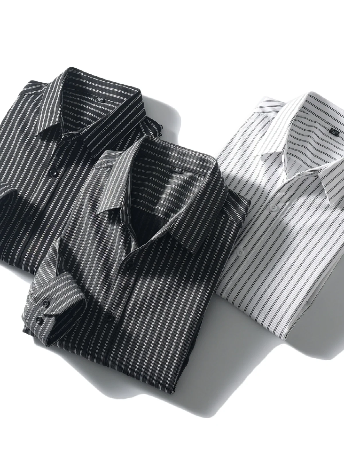 Light Busin! Color Woven Stripes! High Elastic Comfort! Spring New Sle Men's Collared Commute Casual Long Sve irt
Light Busin! Color Woven Stripes! High Elastic Comfort! Spring New Sle Men's Collared Commute Casual Long Sve irt