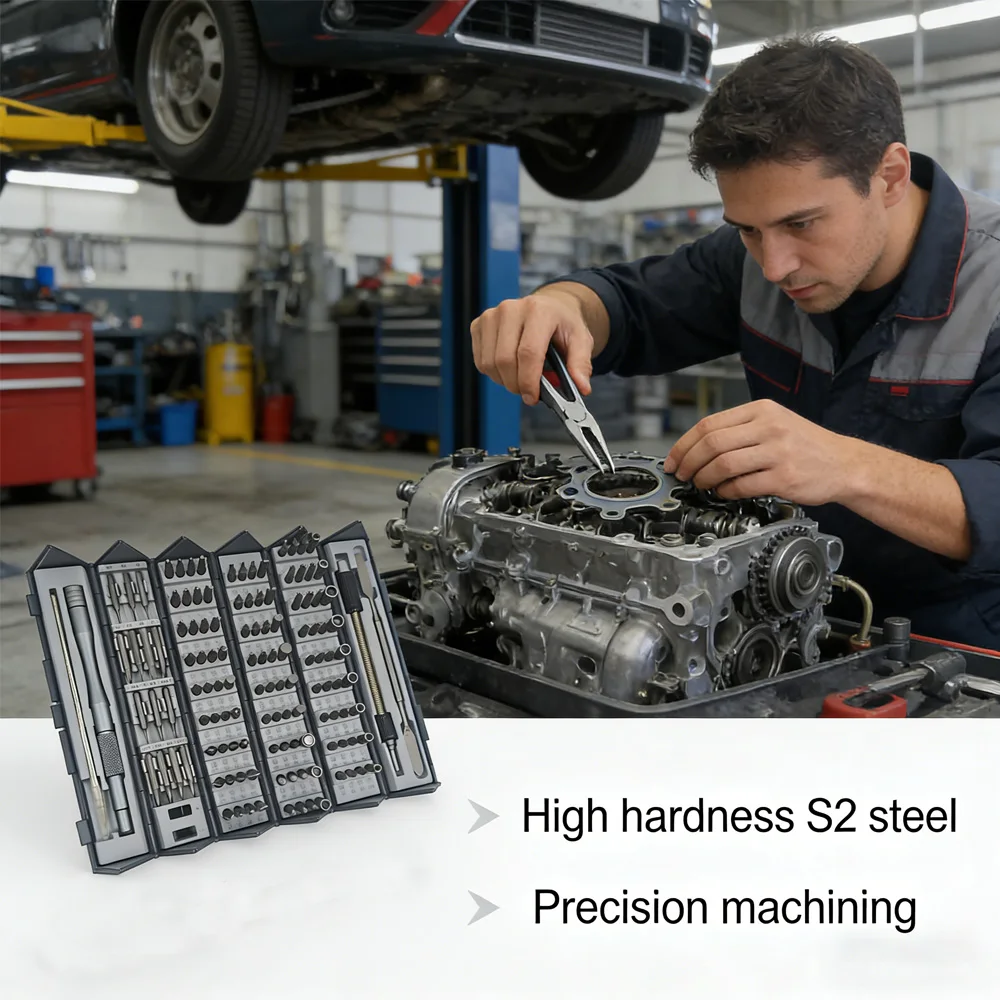 Multi-function Precision Screwdriver Set 128 in 1 Manual Repair Tools Magnetic Phillips Torx Screw Driver Bits for iPhone PC
Multi-function Precision Screwdriver Set 128 in 1 Manual Repair Tools Magnetic Phillips Torx Screw Driver Bits for iPhone PC